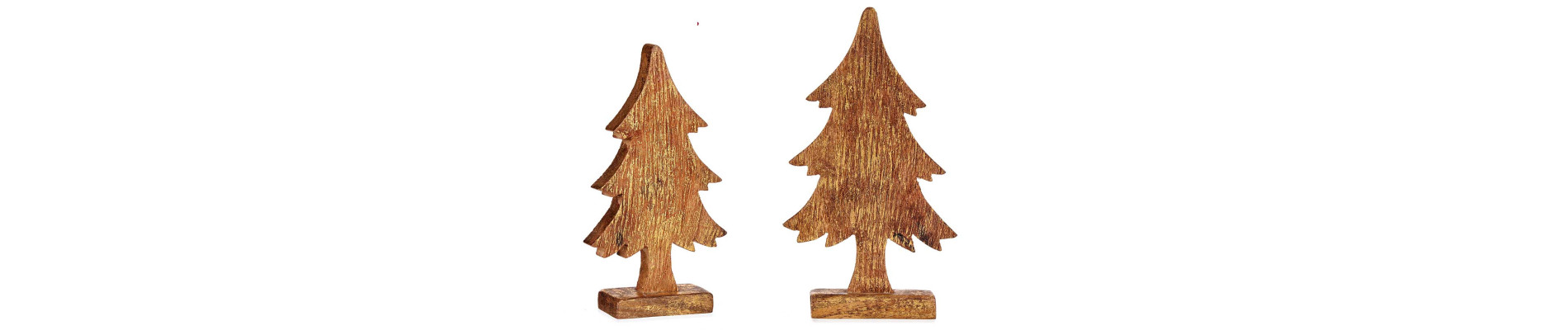 ARBOL MADERA ORO 30CM