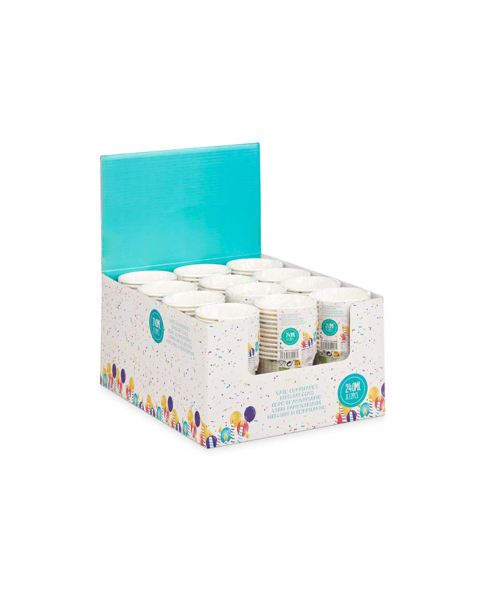 SET 12 VASOS PAPEL 240 ML INFANTIL SURT 2