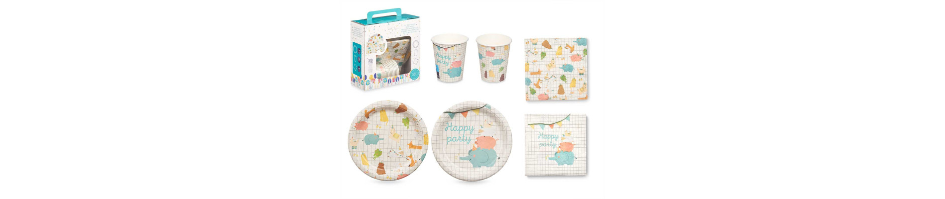 SET 30 PZS CUMPLEAÑOS INFANTIL SURT 2