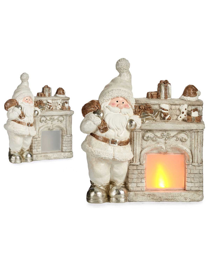 CHIMENEA CERAMICA LUZ PAPA NOEL