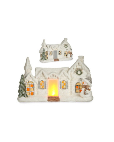 CASA CERAMICA NEVADA LUZ CON MUÑECO
