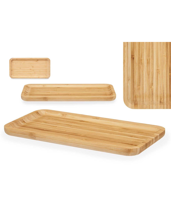 TABLA BAMBU RECTANGULAR APERITIVO 30X15 CM