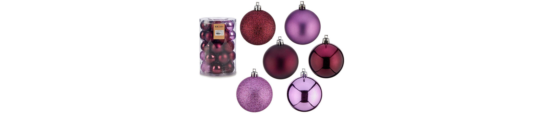 SET 30 BOLAS PVC 6CM MORADO Y LILA