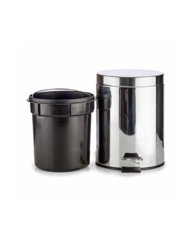 PAPELERA 3L ACERO INOXIDABLE CON PEDAL