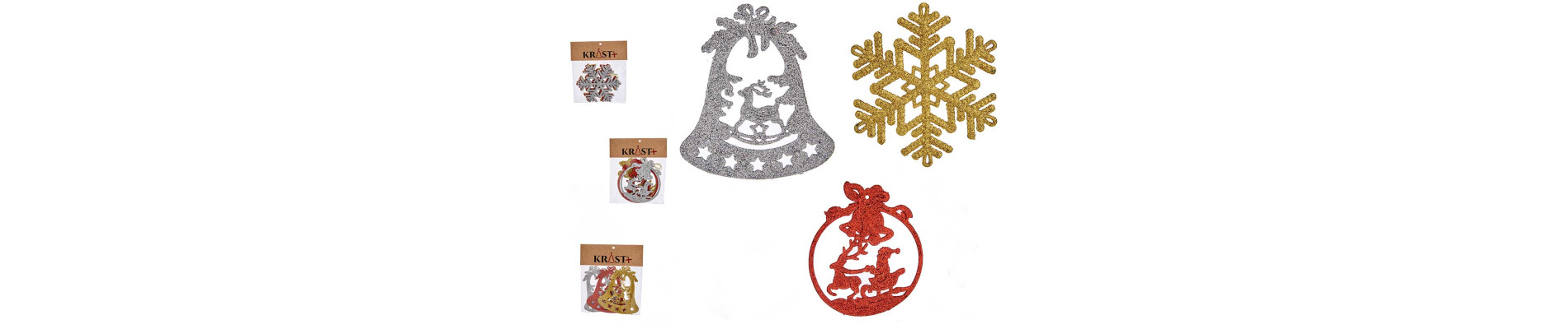 SET 4 CASAS ADORNO NAVIDAD