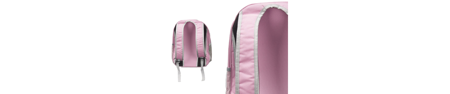 MOCHILA MASCOTA TRANSPARENTE ROSA
