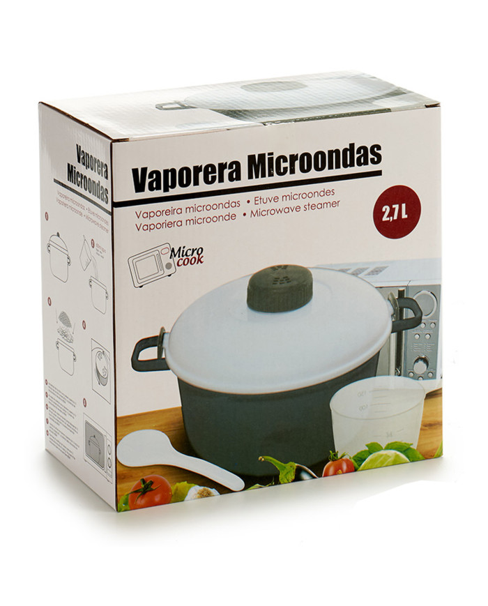 VAPORERA MICROONDAS CAZUELA 2,7L