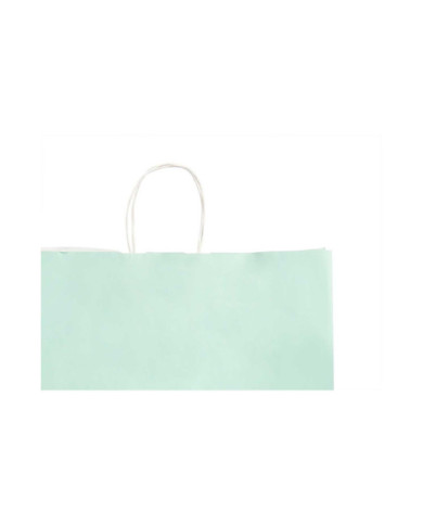 BOLSA PAPEL VERDE MENTA MED 32X41CM
