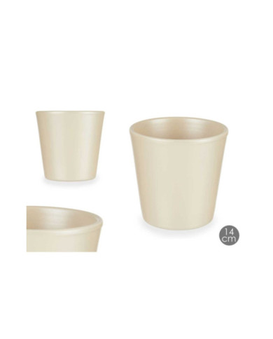 MACETA CERAMICA CONICA 14CM CHAMPAN