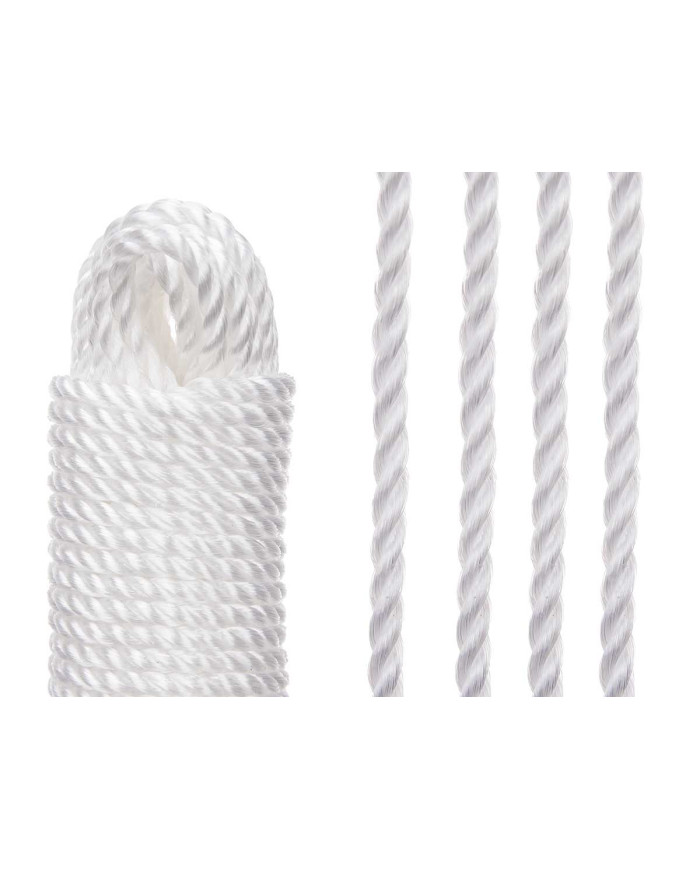 CUERDA TENDER PLASTICO BLANCO 20 METROS
