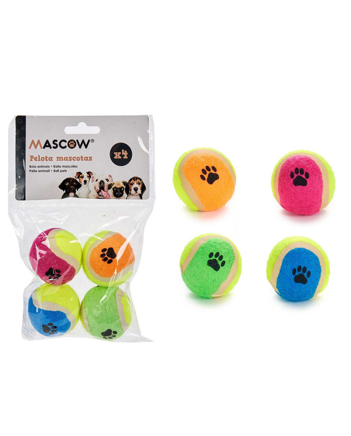 SET 4 PELOTAS PEQUEÑAS MASCOTAS