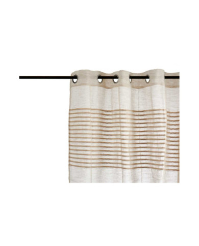 CORTINA RAYAS PLEGADAS BEIGE