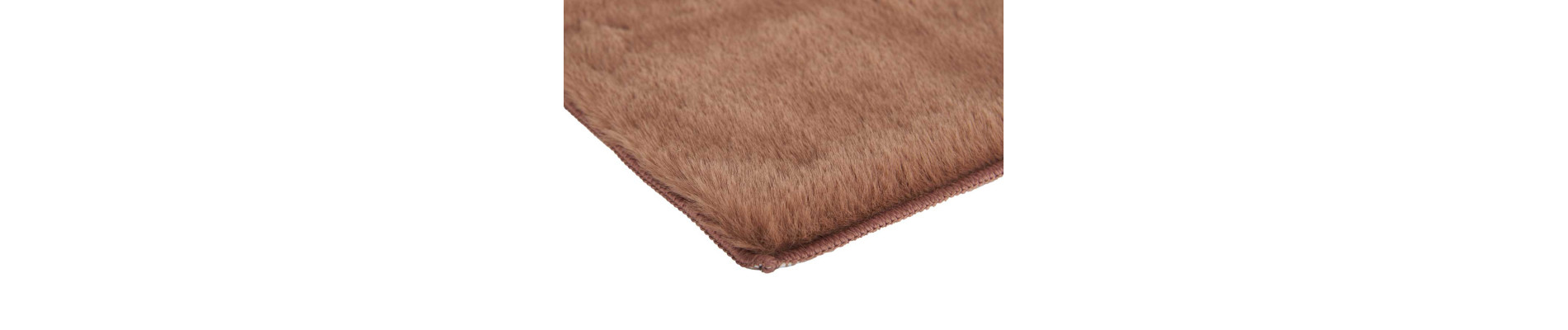 ALFOMBRA PELO CORTO MARRON 60 X 90
