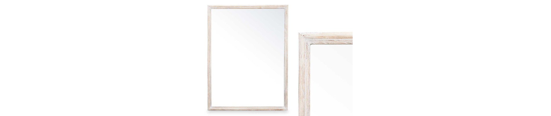 ESPEJO PARED MARCO MADERA 65 X 85 CM NATURAL