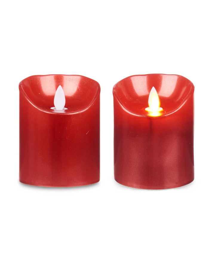 VELA LLAMA LED ROJO 10CM