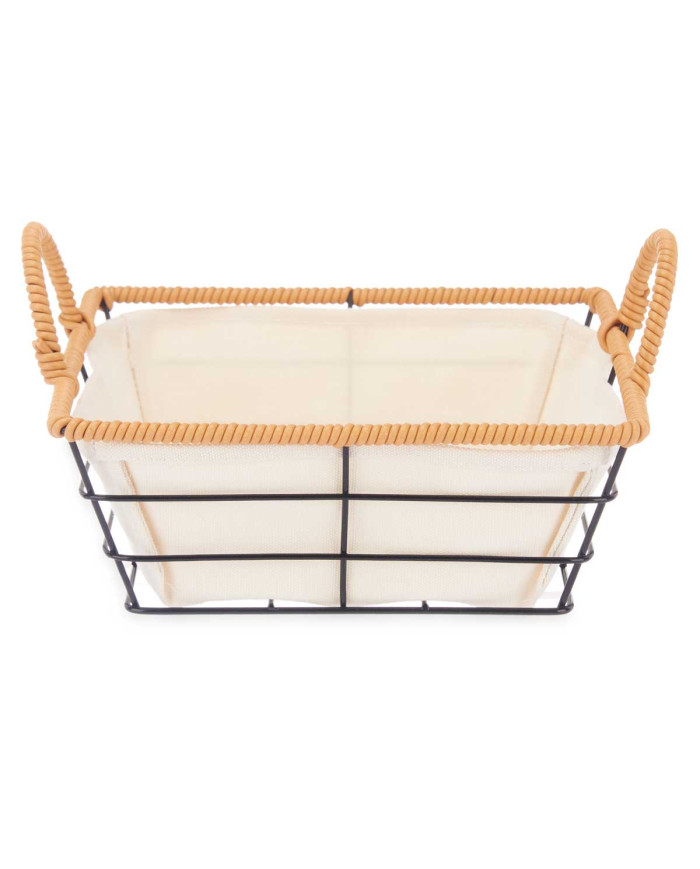 CESTA ASAS METAL CUADRADA