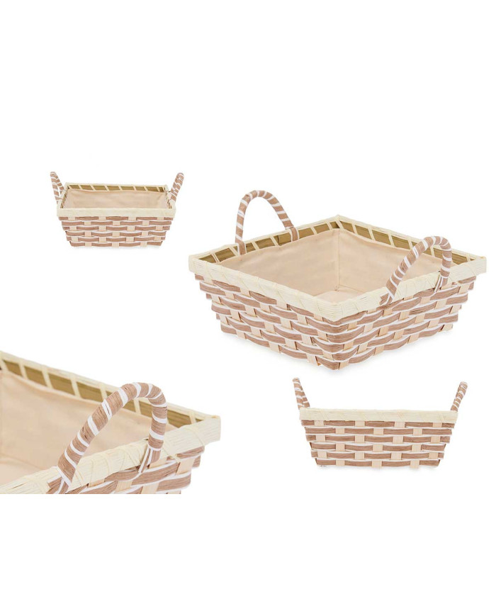 CESTA ASAS TRENZADO CUADRADA