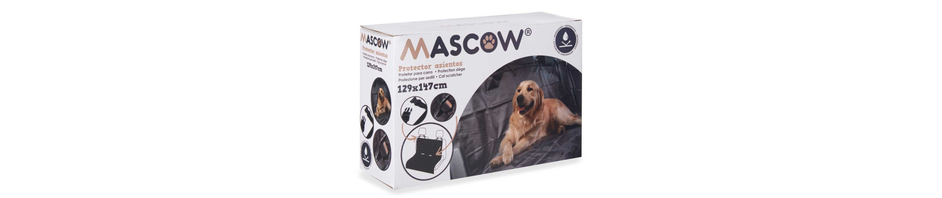 CUBRE ASIENTOS TELA PARA MASCOTAS NEGRO