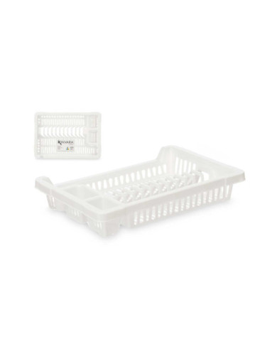 ESCURRIDOR PLATO PLASTICO PEQUEÑO BLANCO