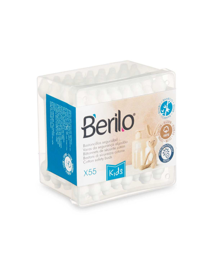 CAJA 55 BASTONCILLOS OIDOS BAMBU BEBE