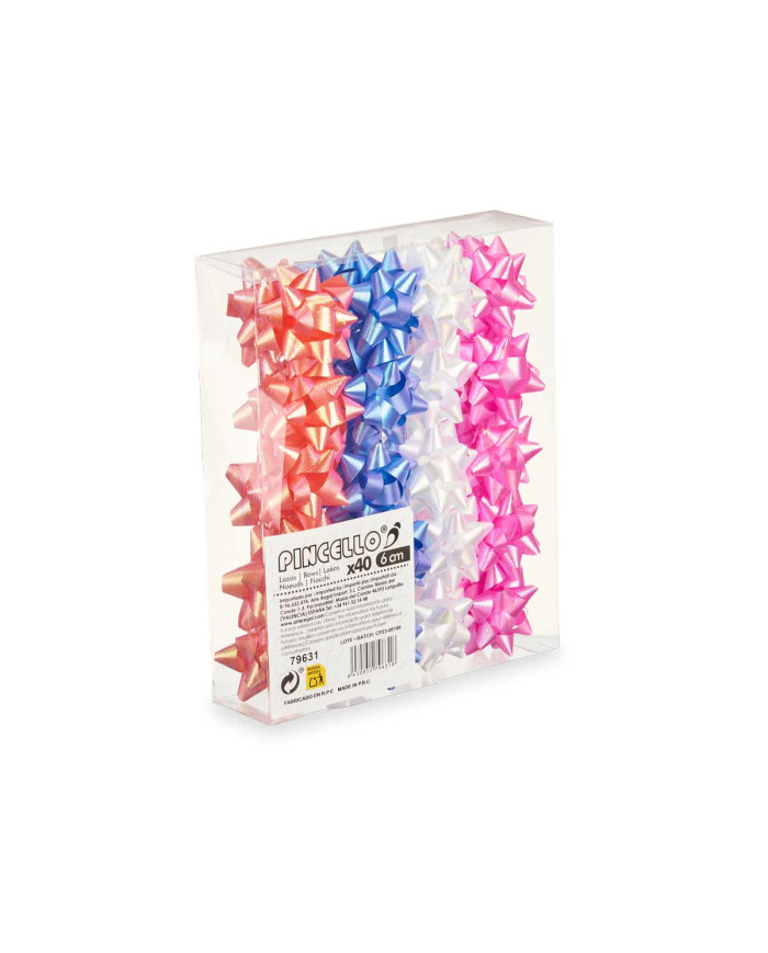 PVC 40 LAZOS PASTELES BRILLO 6CM