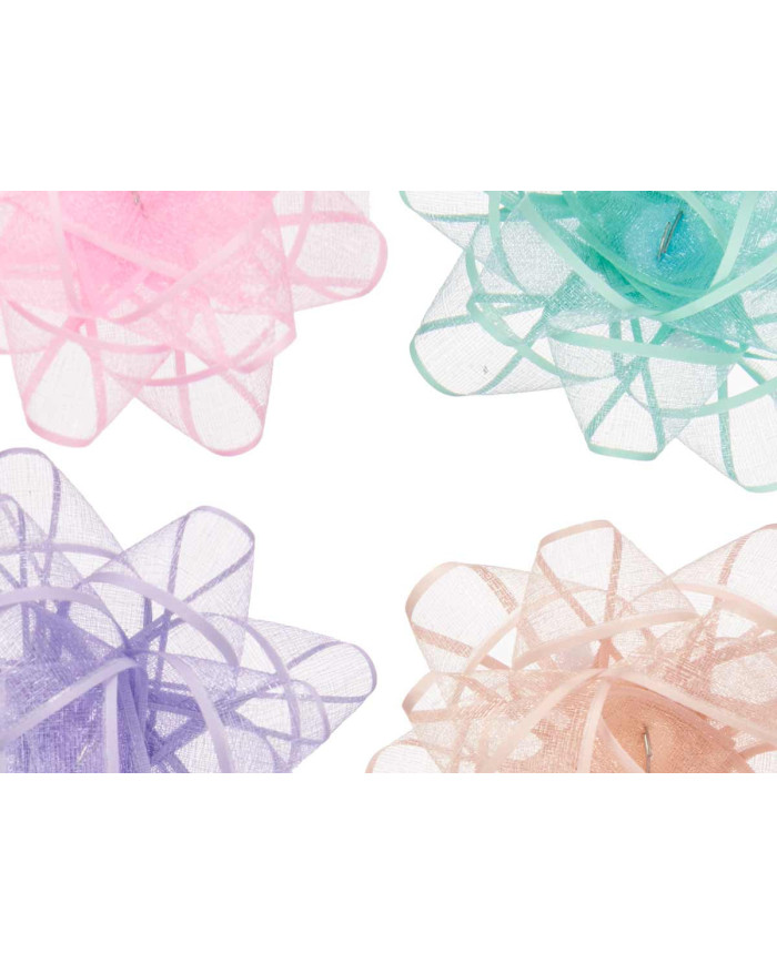 PVC 24 LAZOS VISILLO 4 COLOR PASTELES 7,5CM