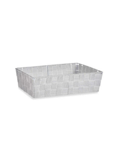 CESTA TELA RECT SIN ASAS 34CM BLANCO