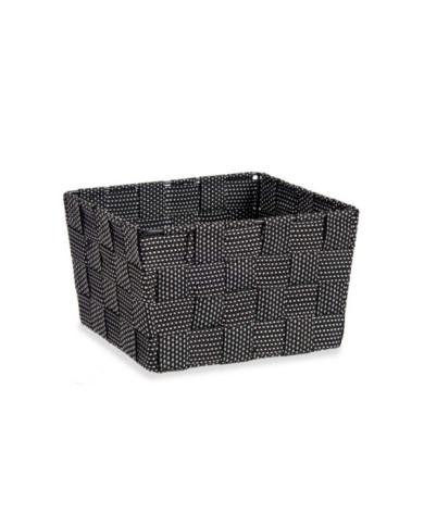 CESTA TELA CONICA RECT PEQ NEGRO