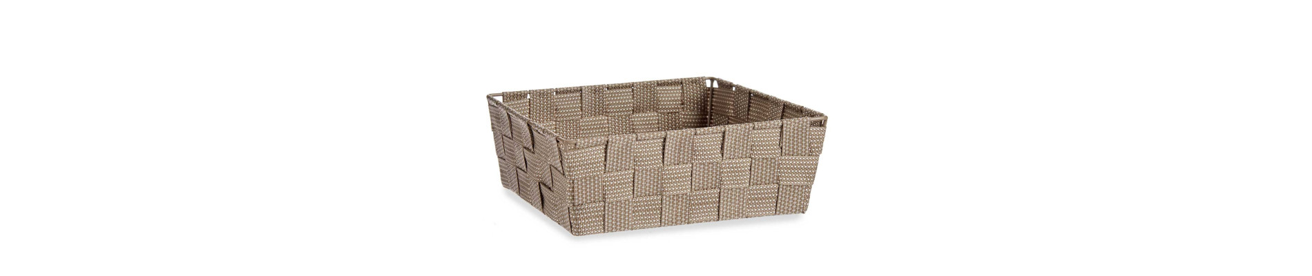 CESTA TELA RECT SIN ASAS 24CM BEIGE