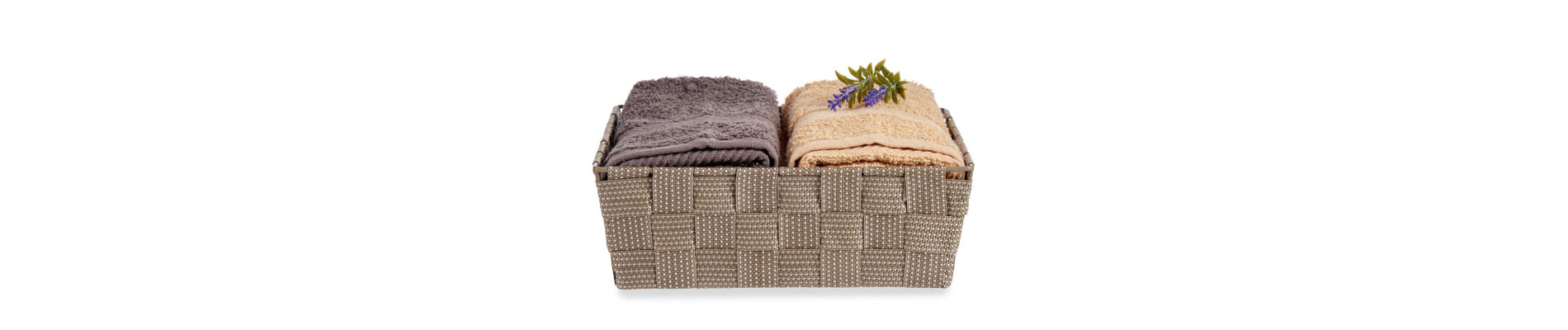 CESTA TELA RECT SIN ASAS 24CM BEIGE