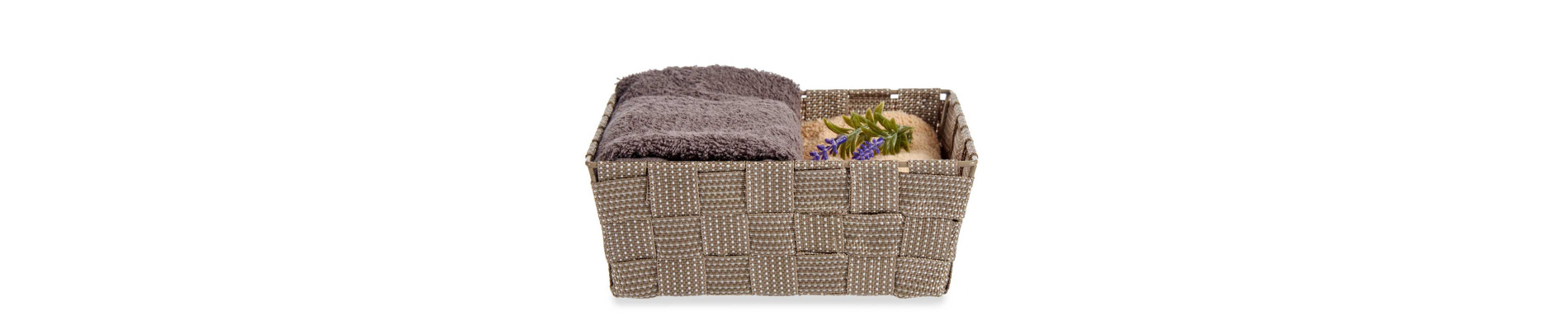 CESTA TELA RECT SIN ASAS 17CM NATURAL