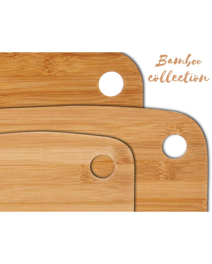 SET 3 TABLAS CORTAR BAMBU