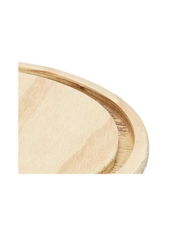 CUPULA CRISTAL CON BASE MADERA 20 DIAM X 30CM