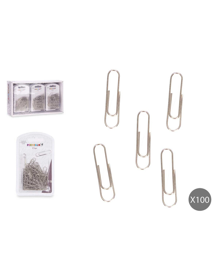 SET 90 CLIPS SILVER MED