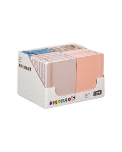 AGENDA BOLSILLO 96 PAGINAS GOMA COLOR NEUTRO SURT4