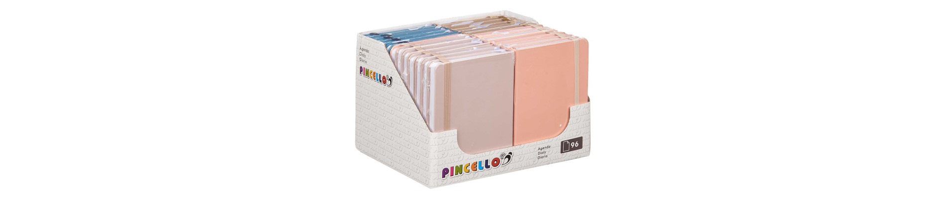 AGENDA BOLSILLO 96 PAGINAS GOMA COLOR NEUTRO SURT4