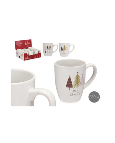 TAZA PORCELANA 350 ML CHRISTMAS TREE SURT 2