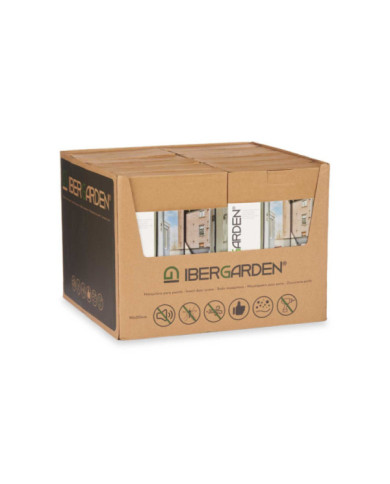 MOSQUITERA MAGNETICA PUERTA 90X210CM NEGRO