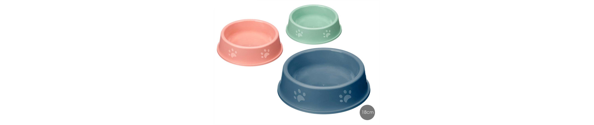 COMEDERO PLASTICO HUELLAS 21CM SURT 3