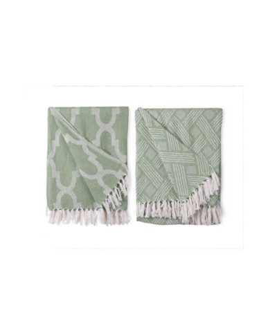 MULTIUSO JACQUARD VERDE 180 X 220 CM SURT 2