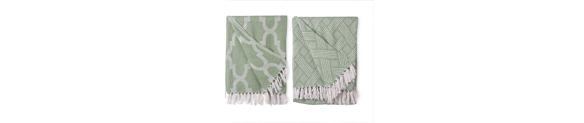 MULTIUSO JACQUARD VERDE 180 X 220 CM SURT 2