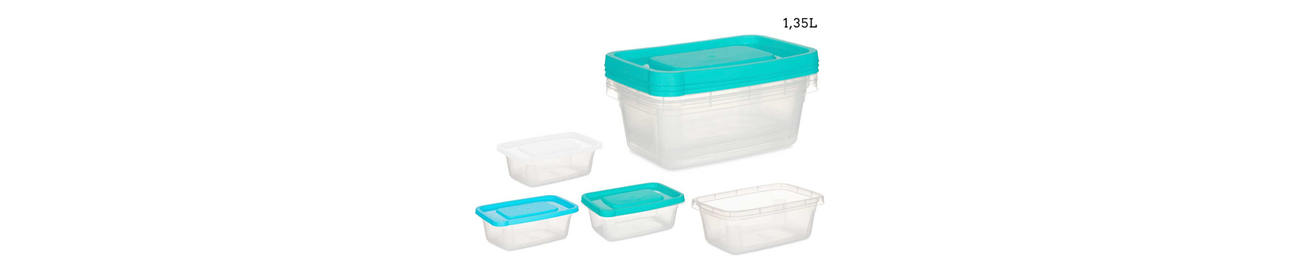 SET 3 FIAMBRERAS RECTANGULARES 1L SURT 3 COL