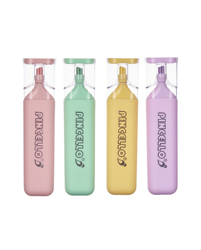 SET 4 FLUORESCENTES GRANDES PASTEL