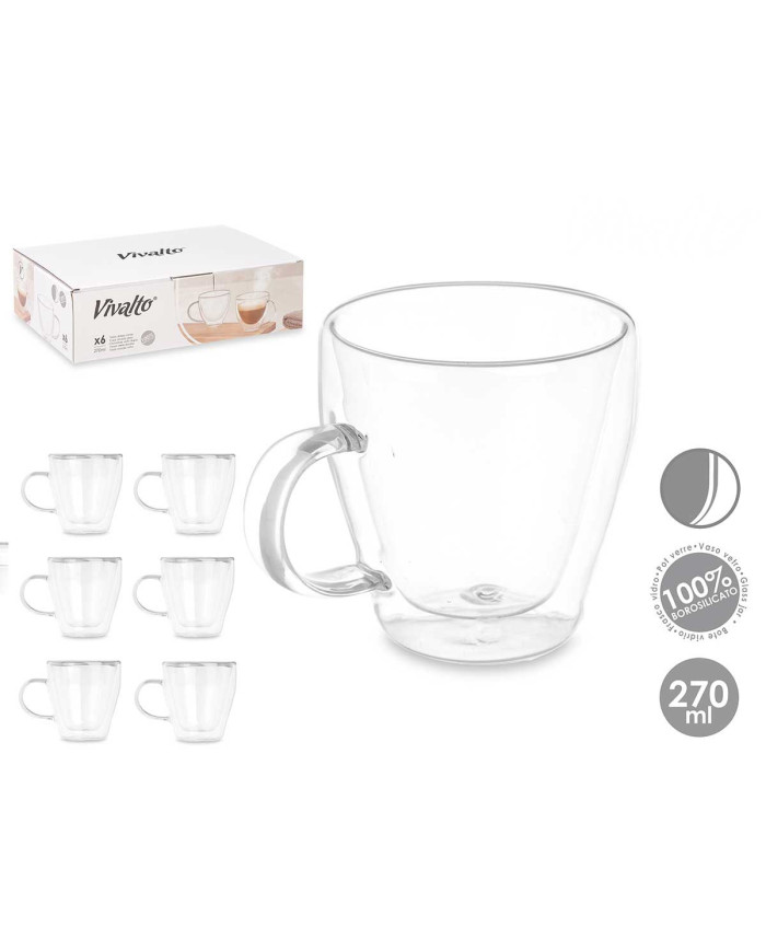 TAZA DESAYUNO BOROSILICATO 270 ML
