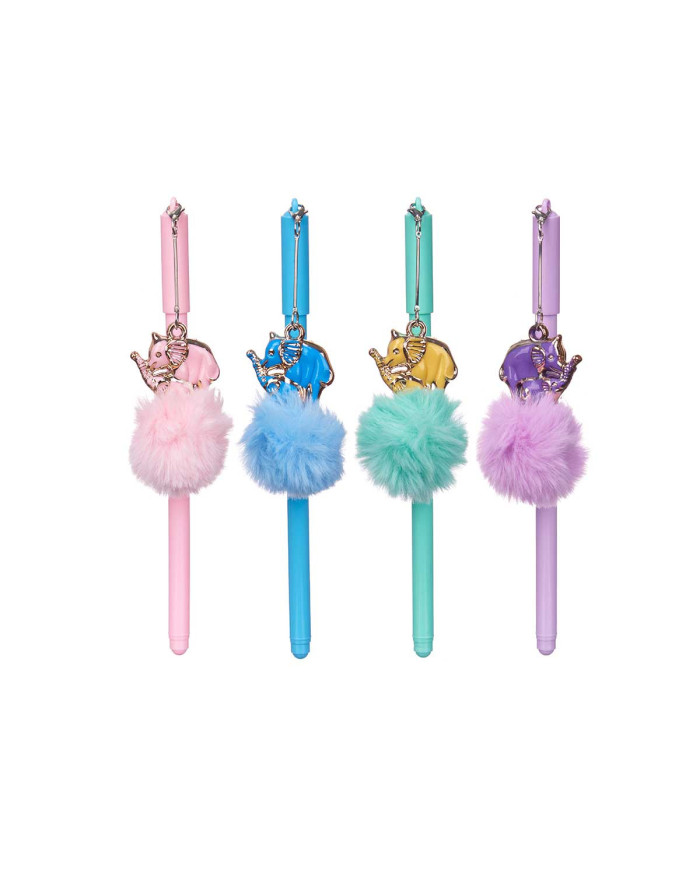 BOLIGRAFO POMPON ELEFANTE SURT 4