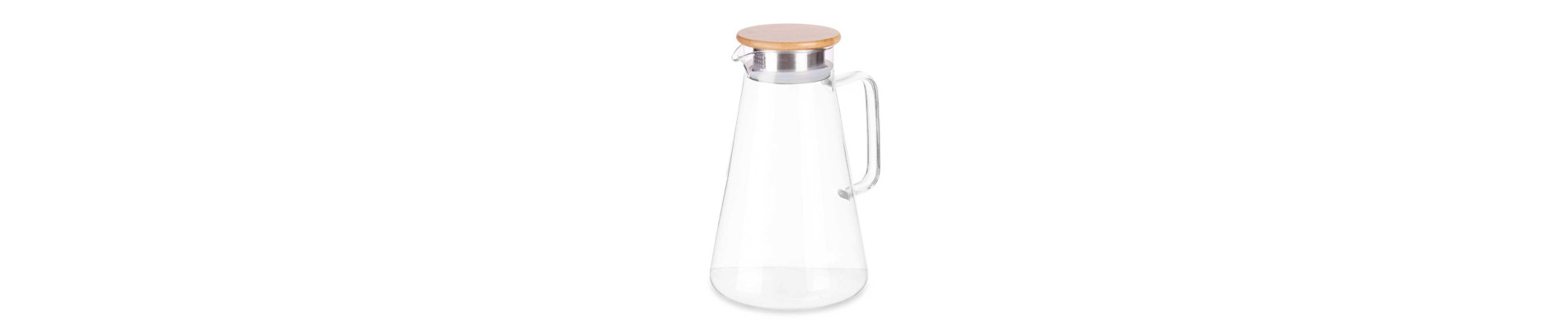 JARRA BOROSILICATO TAPA BAMBU 1,7L