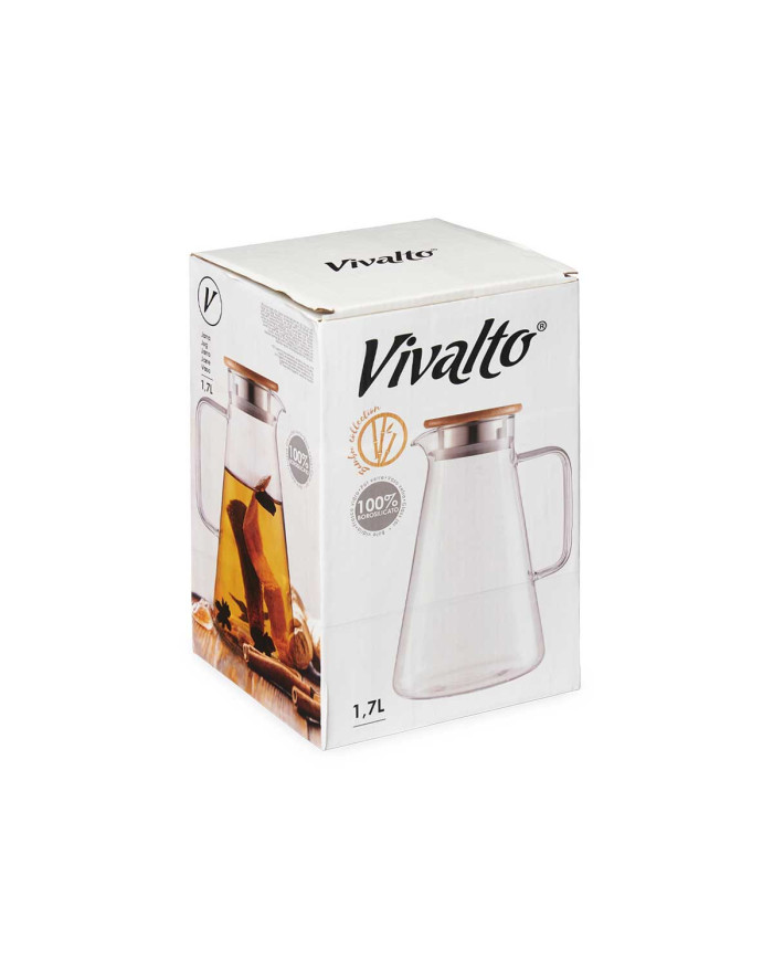 JARRA BOROSILICATO TAPA BAMBU 1,7L