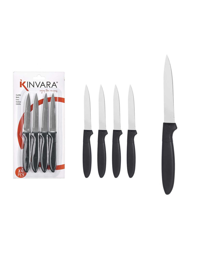 SET 4 CUCHILLOS NORMAL NEGROS