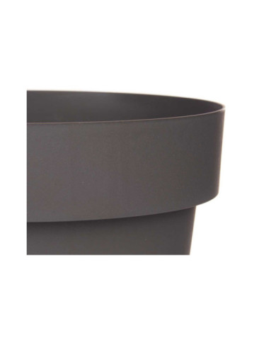 MACETA PLASTICO GRIS 25CM DIAM