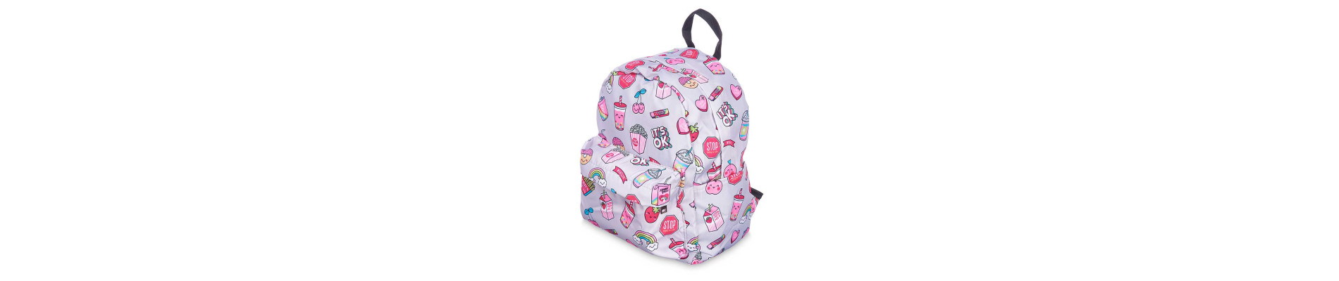MOCHILA INFANTIL ARCOIRIS GRIS